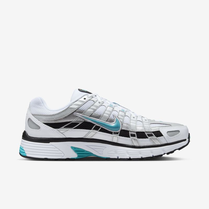 Nike P-6000, Blanco/Plata metalizado/Negro/Cactus empolvado, hi-res