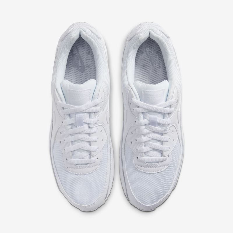Nike Air Max 90, Blanco/Blanco/Gris lobo/Blanco, hi-res