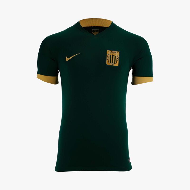 Nike Camiseta Hombre  Alianza Lima 2024 Visita, Verde/Dorado, hi-res