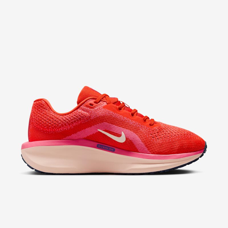 Nike Winflo 11, Rojo Picante/Hiperrosa/Azul Carrera/Marfil Pálido, hi-res