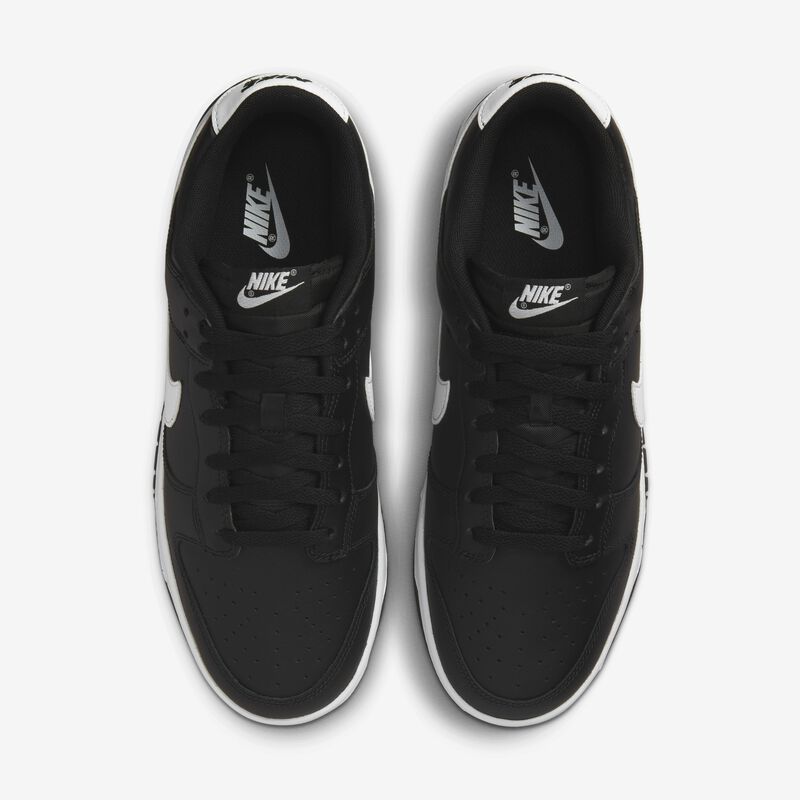 Nike Dunk Low Retro, Negro/Negro/Blanco/Blanco, hi-res