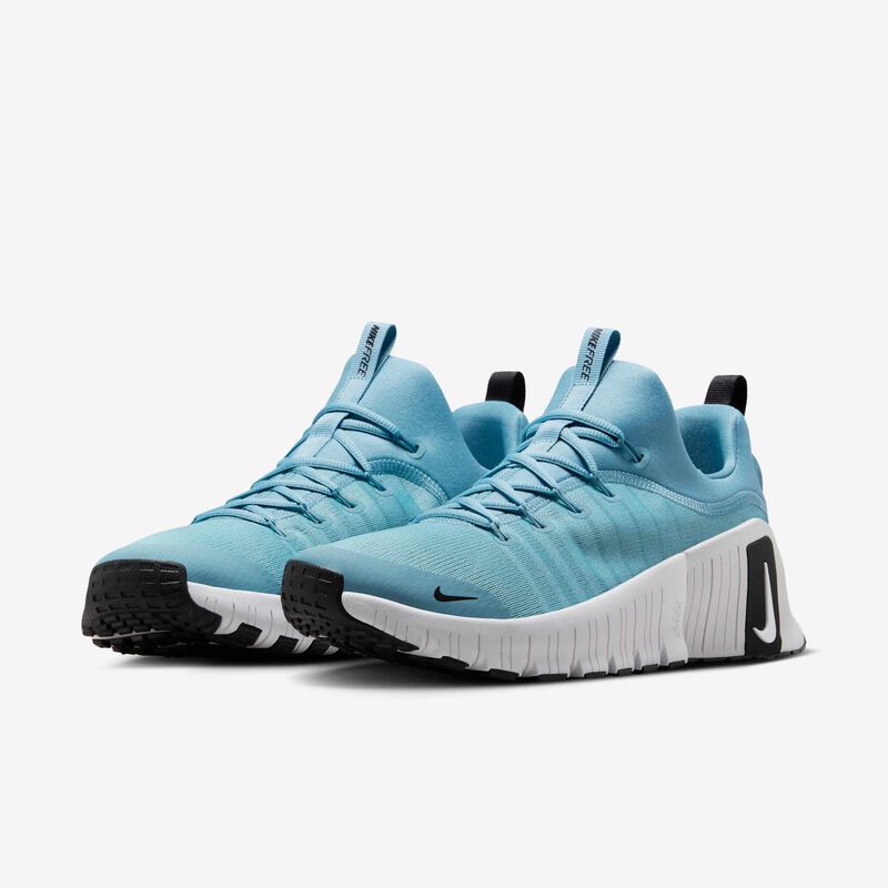 Nike Free Metcon 6, Mezclilla Turquesa/Negro/Gris Vasto/Blanco, hi-res
