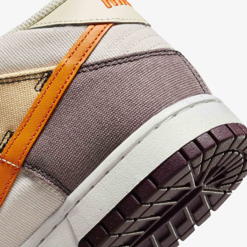Nike Dunk Mid, Leche de coco/Oro celestial/Eclipse ciruela/Naranja vivo, hi-res