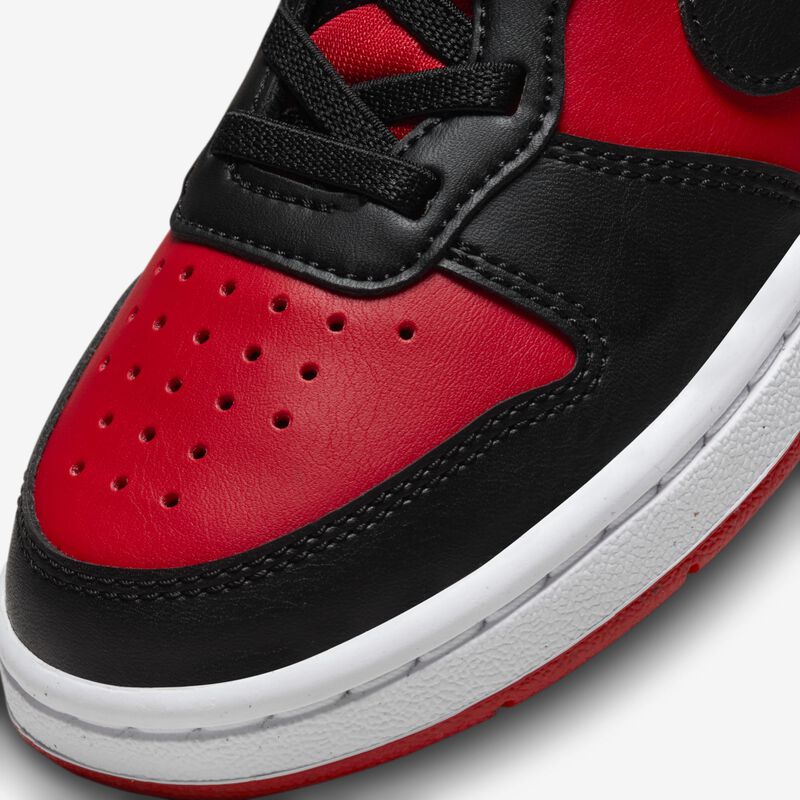 Nike Court Borough Low Recraft, Rojo Universitario/Blanco/Negro, hi-res