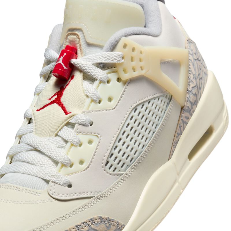Jordan Spizike Low, Vela/Leche de coco/Arenisca/Rojo universitario, hi-res