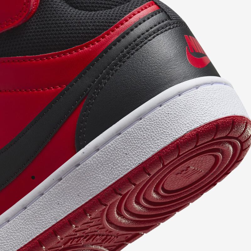 Nike Court Borough Mid 2, Rojo Universitario/Blanco/Negro, hi-res