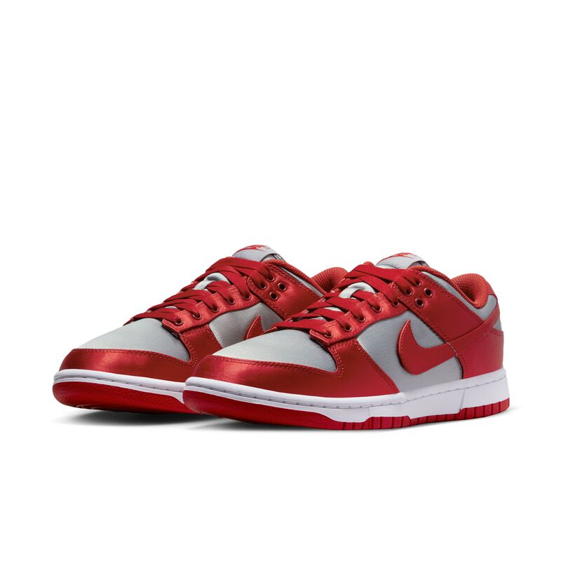 Nike Dunk Low, Gris medio/Blanco/Rojo universitario, hi-res