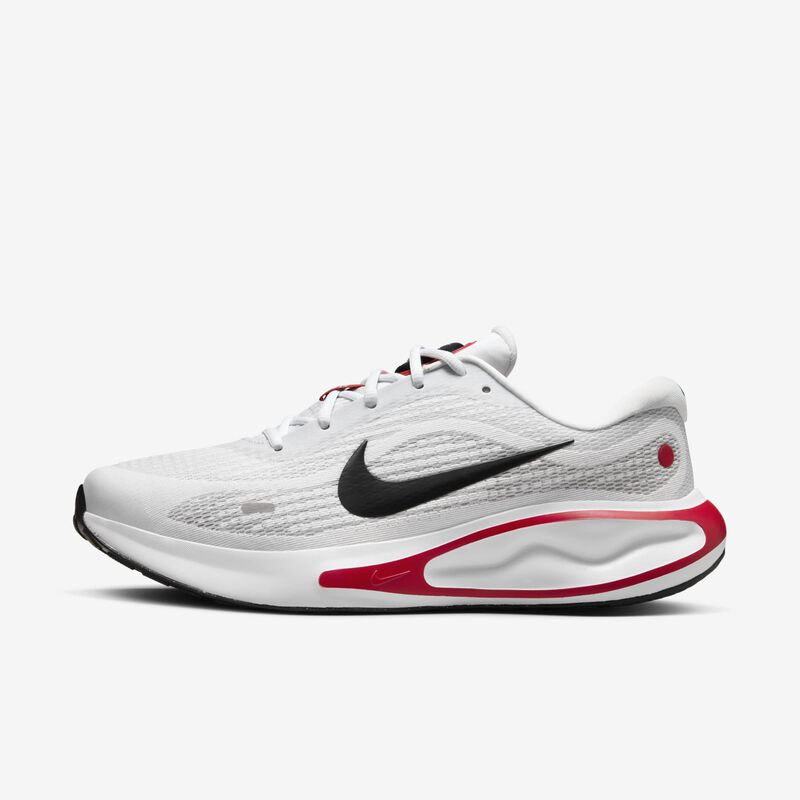 Nike Journey Run, Blanco/Rojo pasión/Gris cemento/Negro, hi-res