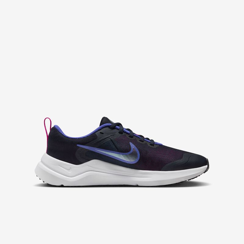 Nike Downshifter 12, Obsidiana oscuro/Rosa feroz/Ultramarino claro/Blanco, hi-res