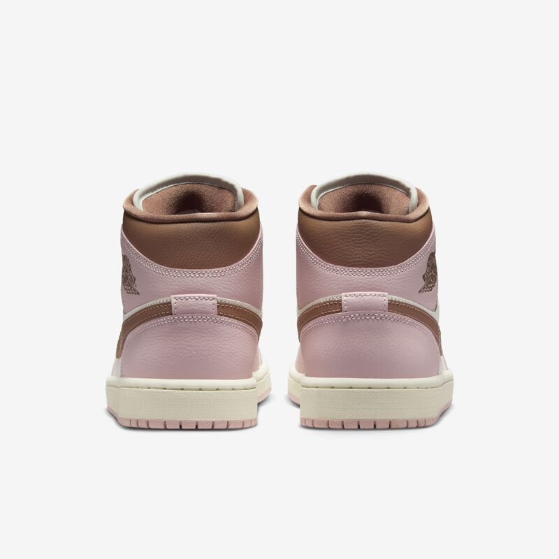 Air Jordan 1 Mid, Oxford Rosa/Arqueo Marrón-Vela, hi-res