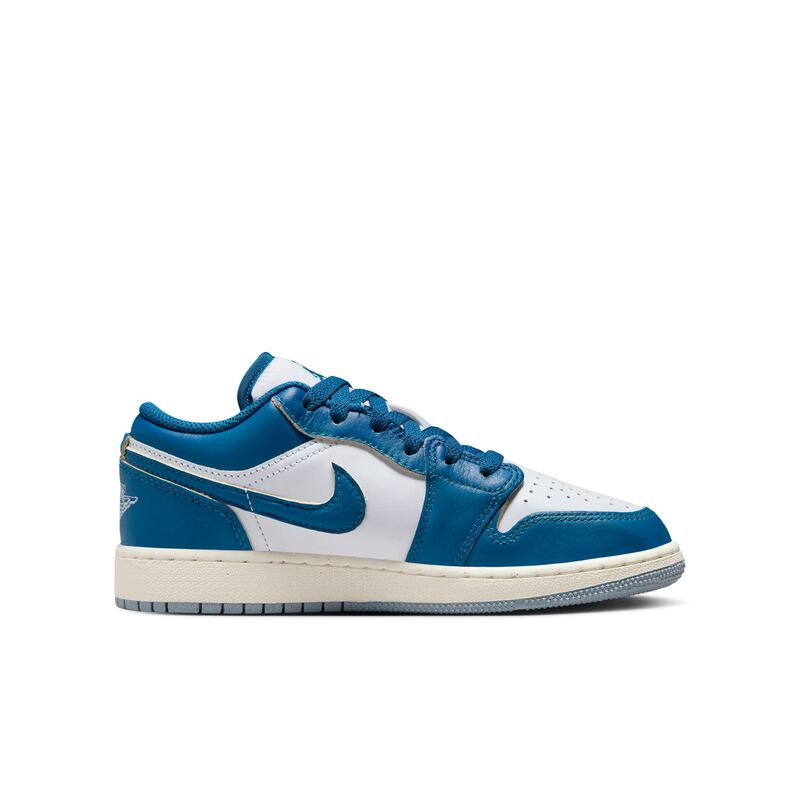 Air Jordan 1 Low SE, Blanco/Azul Industrial-Azul Gris-Vela, hi-res