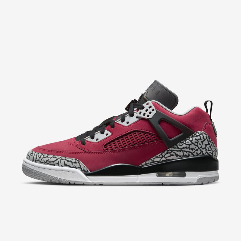 Jordan Spizike Low, Rojo Gimnasio/Gris Lobo/Gris Frío/Negro, hi-res