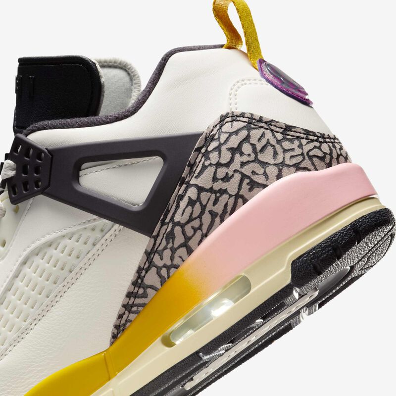 Jordan Spizike Low, Vela/Gris Aceite/Muselina/Azufre Oscuro, hi-res