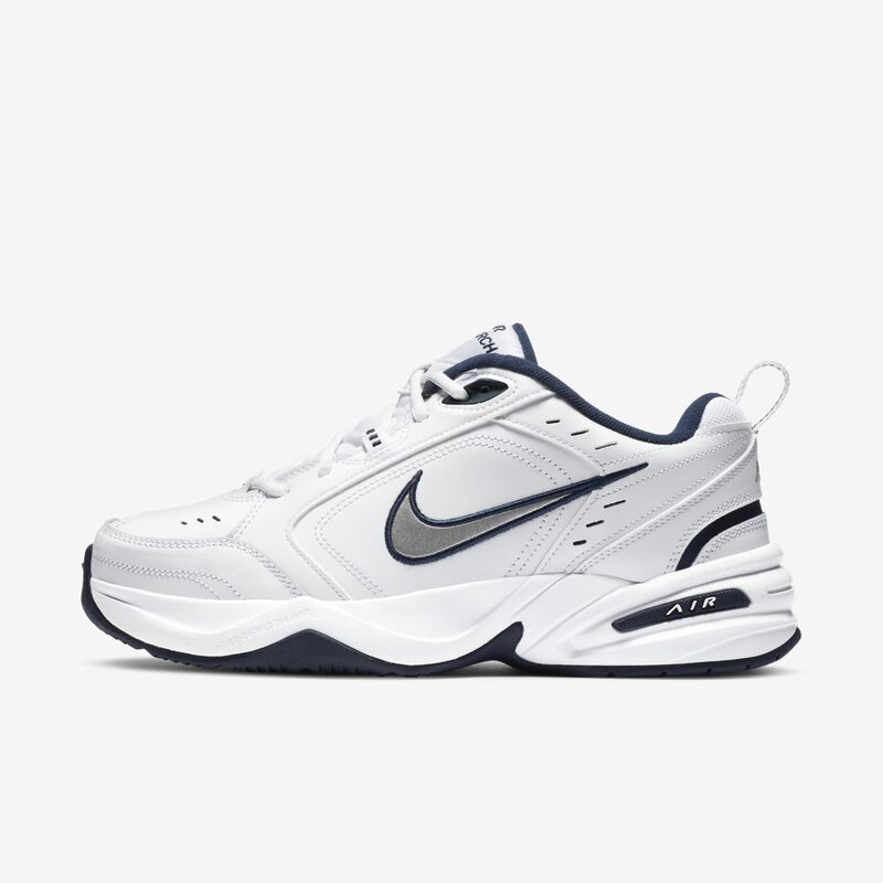 Nike Air Monarch IV, Blanco/Plata Metalizado, hi-res