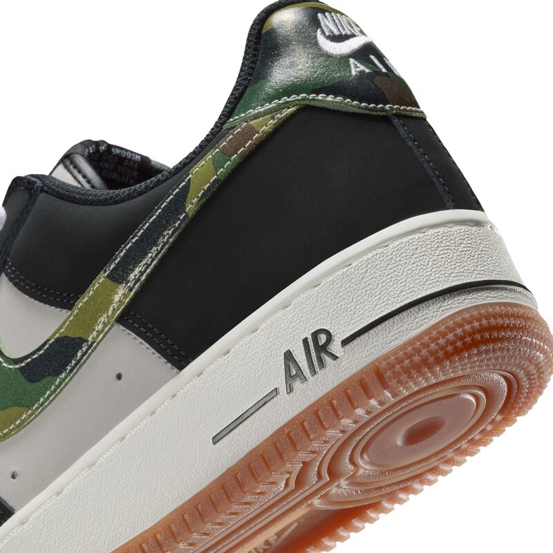 Nike Air Force 1 Low Retro, Blanco/Negro-Chicle Marrón Med-Blanco Cumbre, hi-res
