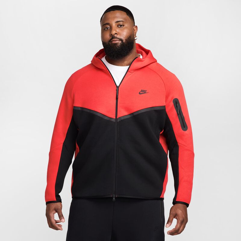 Nike Tech, Carmesí Claro/Negro/Negro, hi-res
