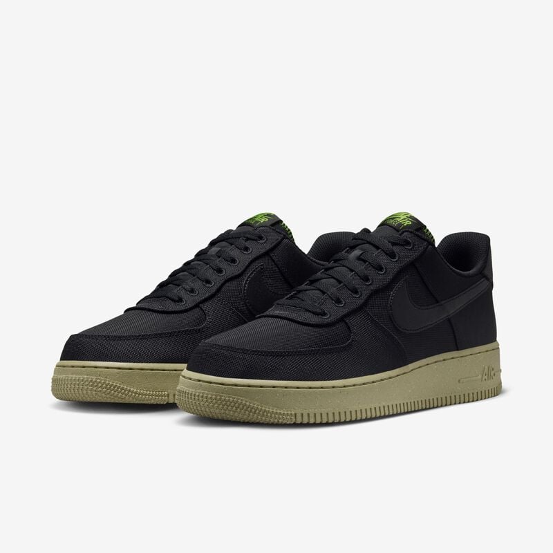 Nike Air Force 1 '07 LV8, Negro/Negro-Olivo Neutro-Clorofila, hi-res