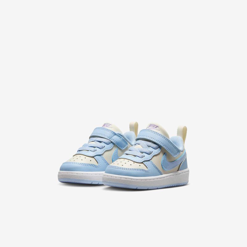Nike Court Borough Low Recraft, Perla Suave / Azul Celestina - Hortensias - Blanco, hi-res