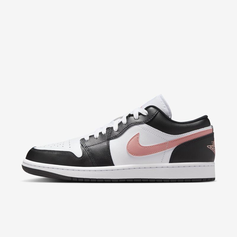 Air Jordan 1 Low, Blanco/Negro/Rosa Óxido, hi-res