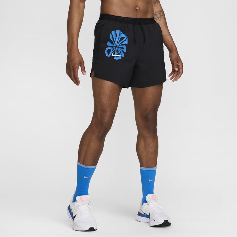 Nike Stride Run Energy, Negro/Negro/Azul Foto Claro, hi-res