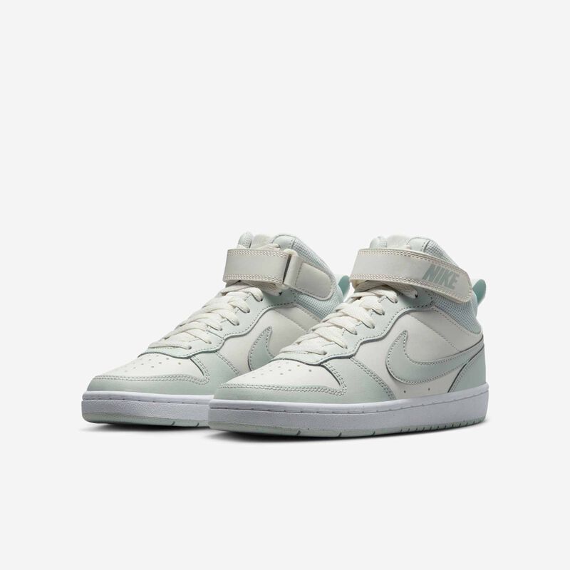 Nike Court Borough Mid 2, Vela/Blanco/Plata Claro, hi-res