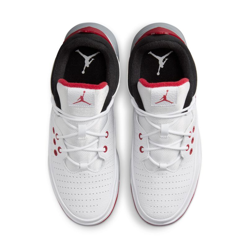 Jordan Max Aura 5, Blanco/Rojo universitario/Gris lobo/Negro, hi-res