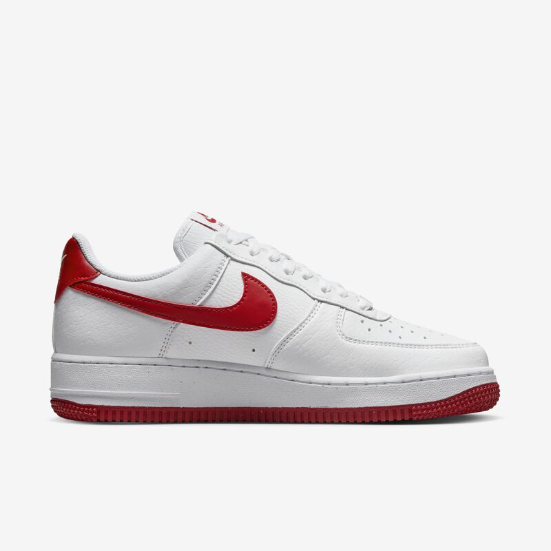 Nike Air Force 1 '07 Next Nature, Blanco/Blanco/Volt/Rojo Gimnasio, hi-res