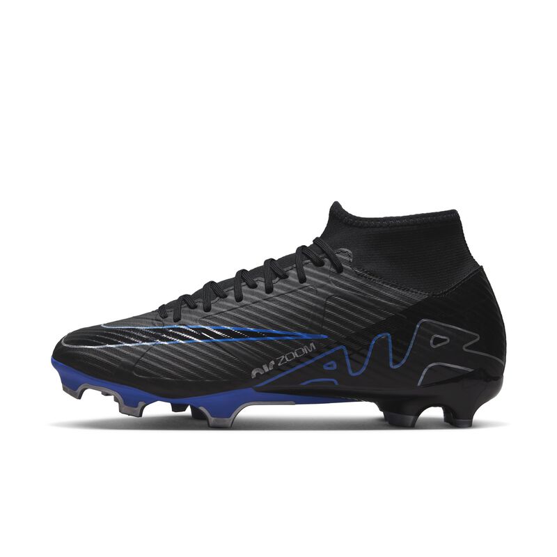 Nike Mercurial Superfly 9 Academy, Negro/Hiper Royal/Cromo, hi-res