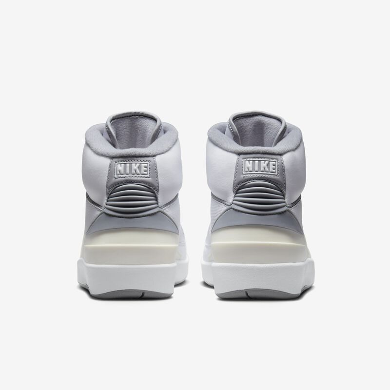 Air Jordan 2 Retro, Blanco/Vela/Negro/Gris cemento, hi-res