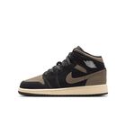 Air Jordan&nbsp;1 Mid SE, Negro/Mango Salvaje Claro/Muselina/Gris Oliva, hi-res