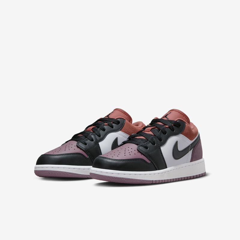 Air Jordan 1 Low SE, Blanco/Naranja Sky J/Malva Sky J/Negro, hi-res