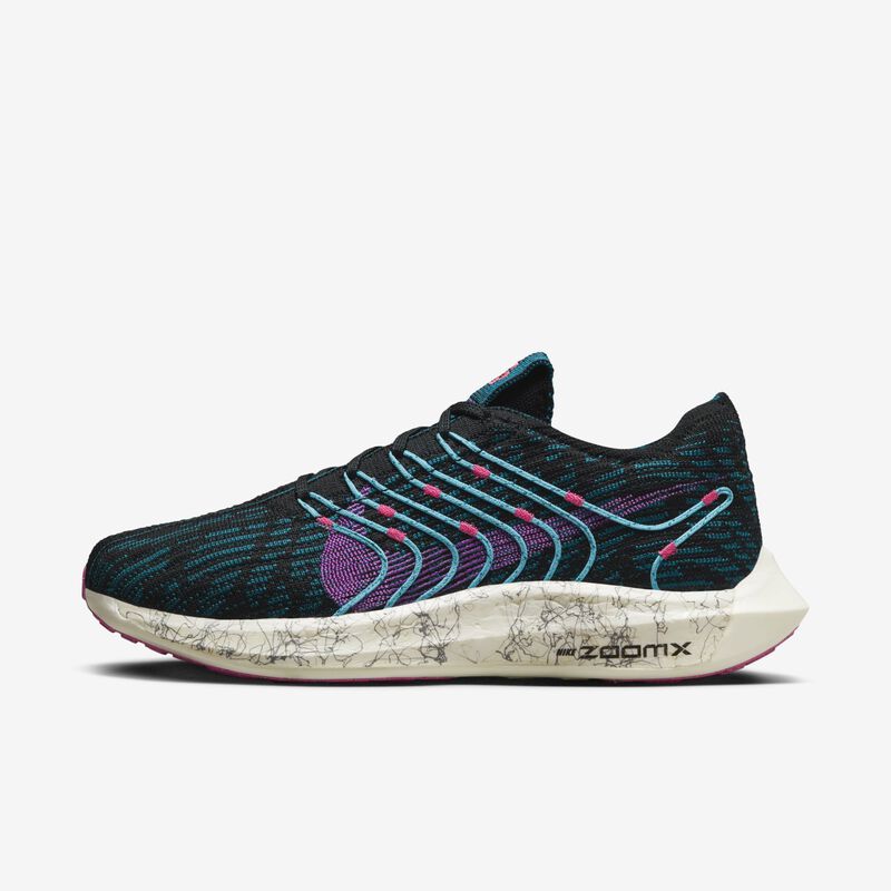 Nike Pegasus Turbo Next Nature SE, Negro/Abismo verde/Rosa intenso/Sueño fucsia, hi-res