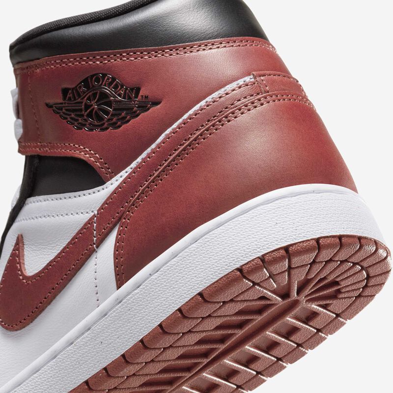 Air Jordan 1 Mid SE, Blanco/Negro/Poni Oscuro, hi-res