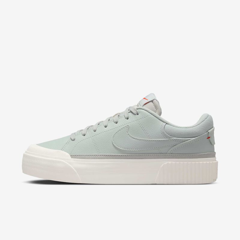 Nike Court Legacy Lift, Plata Claro/Vela/Rojo Picante/Pluma, hi-res