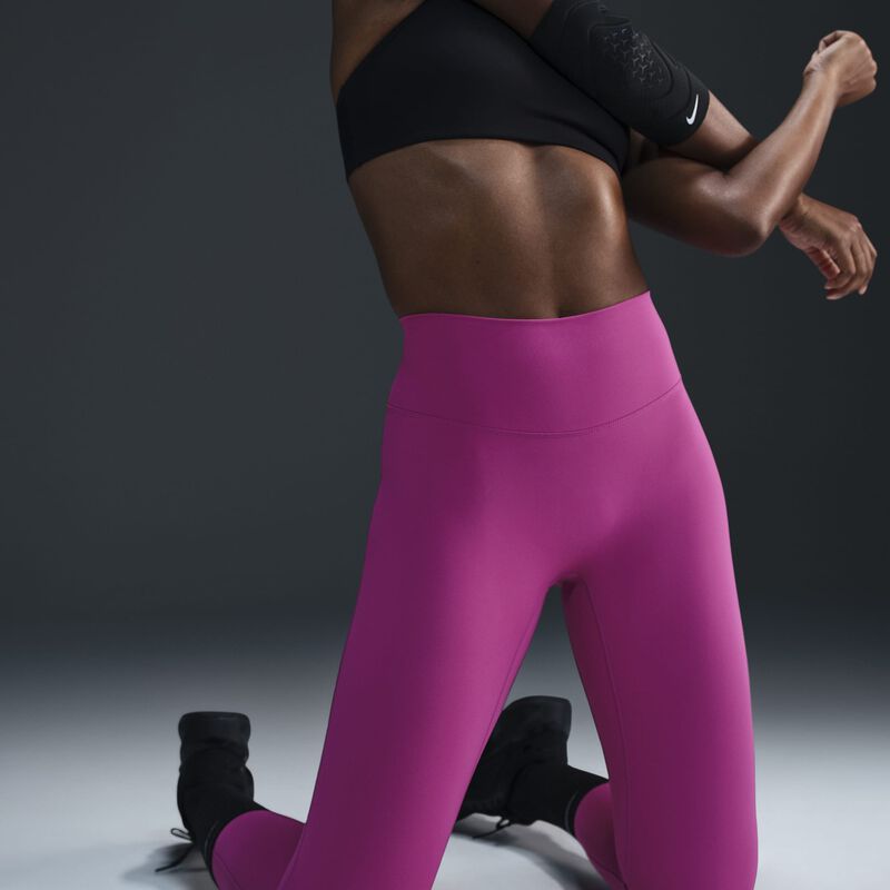 Nike One Seamless Front, Fucsia Intenso/Negro, hi-res