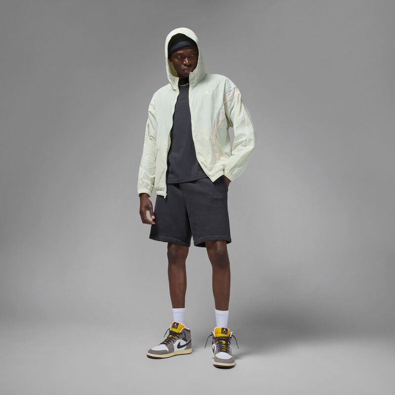 Air Jordan 1 Mid SE, Blanco/Cueva/Sulfuro oscuro/Gris aceite, hi-res