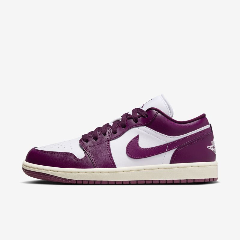 Air Jordan 1 Low, Blanco/Vela/Burdeos, hi-res