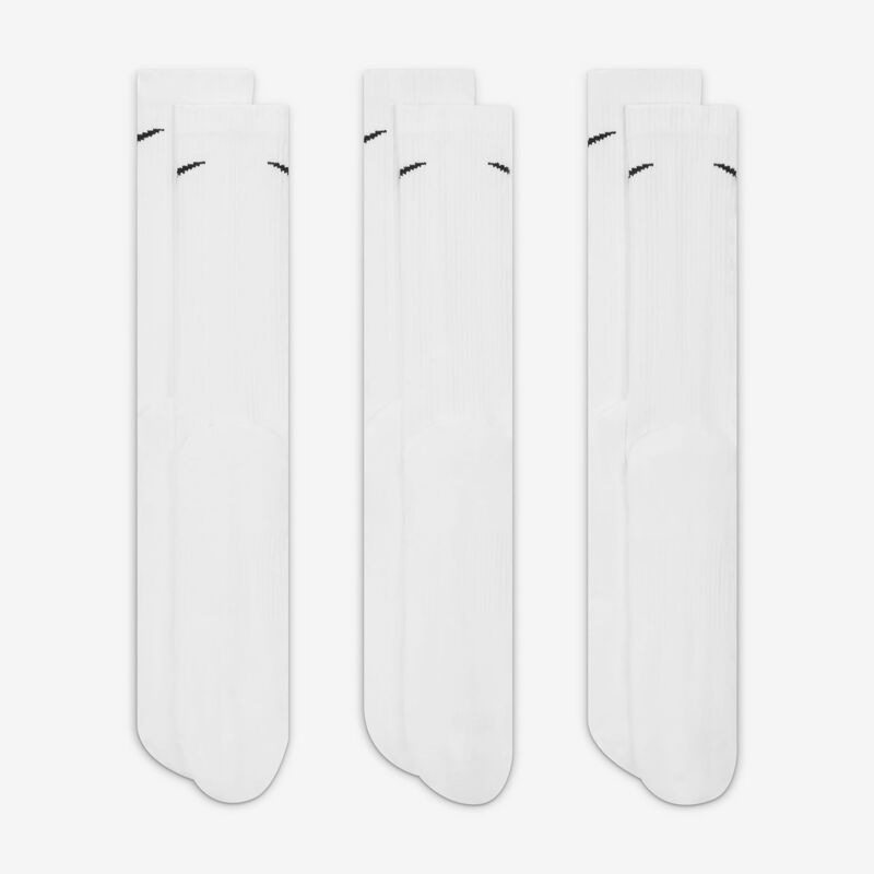 Nike Everyday Plus acolchadas, Blanco/Negro, hi-res