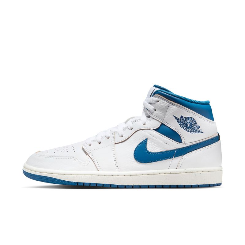 Air Jordan 1 Mid SE, Blanco/Vela/Azul industrial, hi-res