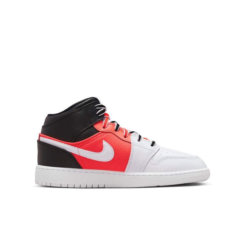 Air Jordan 1 Mid SE, Negro/Infrared 23/Blanco, hi-res