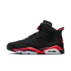 Air Jordan 6 Retro, Negro/Carmes&iacute; Claro, hi-res
