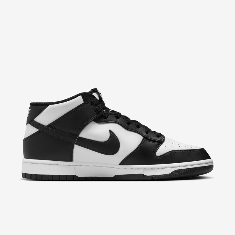 Nike Dunk Mid, Blanco/Negro-Blanco-Negro, hi-res