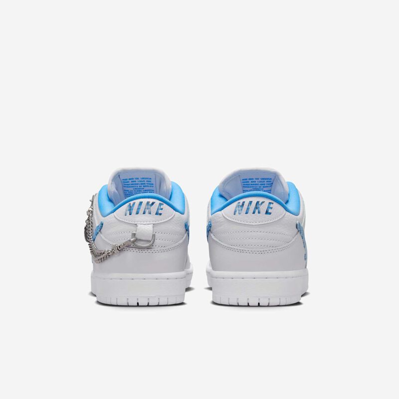 Nike SB Dunk Low Pro, Blanco/Blanco/Azul Marino Medianoche/Azul Universitario, hi-res