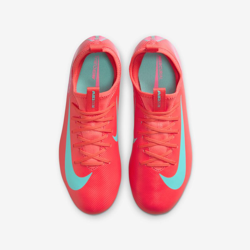 Nike Jr. Mercurial Vapor 16 Academy, Brasa Resplandor/Verde Aurora, hi-res