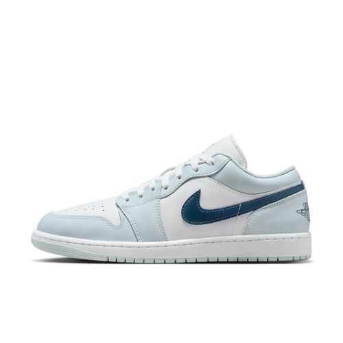 Air Jordan&nbsp;1 Low, Aura/Blanco/Azul escuadr&oacute;n, hi-res