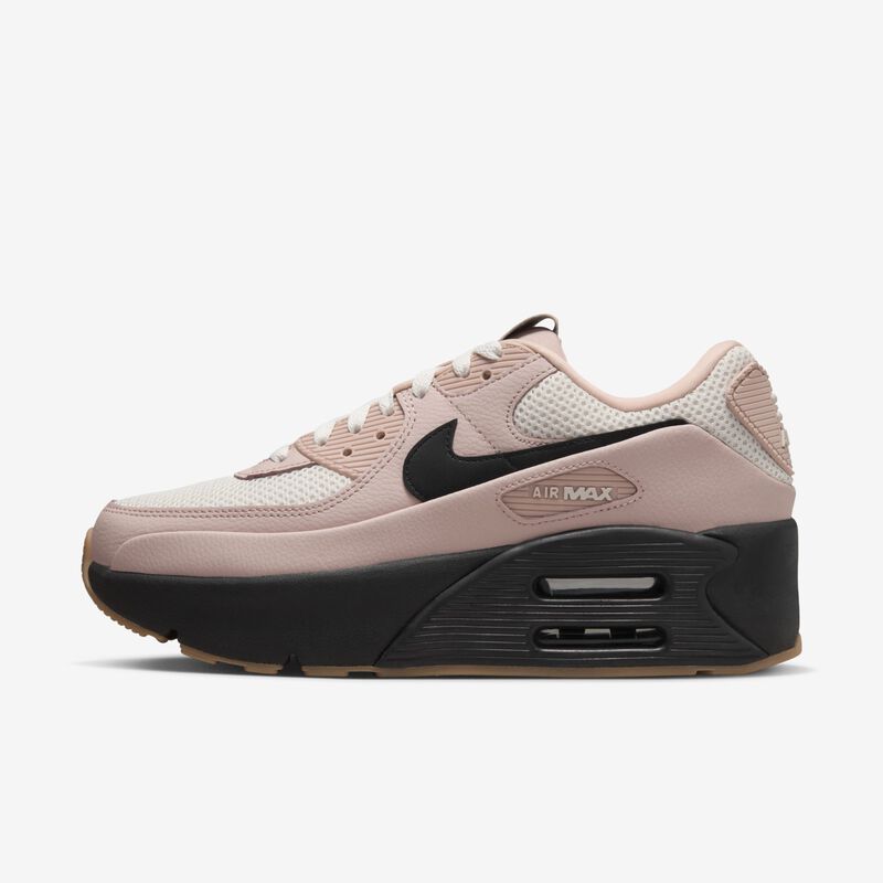 Nike Air Max 90 LV8, Rosa Oxford/Guayaba Hielo/Marrón Medio Goma/Negro, hi-res