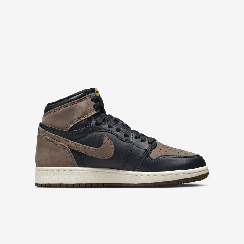 Air Jordan 1 High OG, Negro/Oro Metálico/Palomino/Vela, hi-res