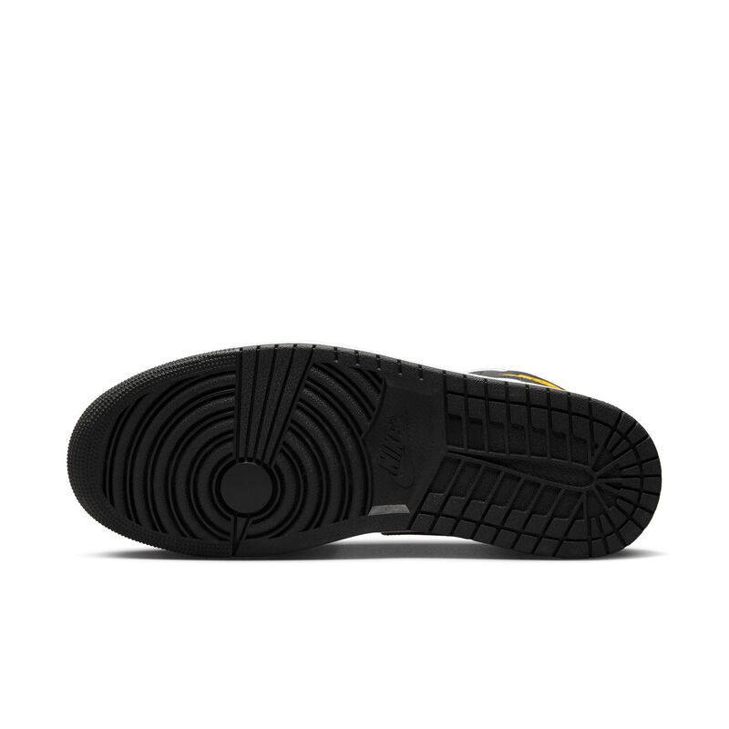 Air Jordan 1 Mid, Amarillo Ocre/Negro-Blanco, hi-res