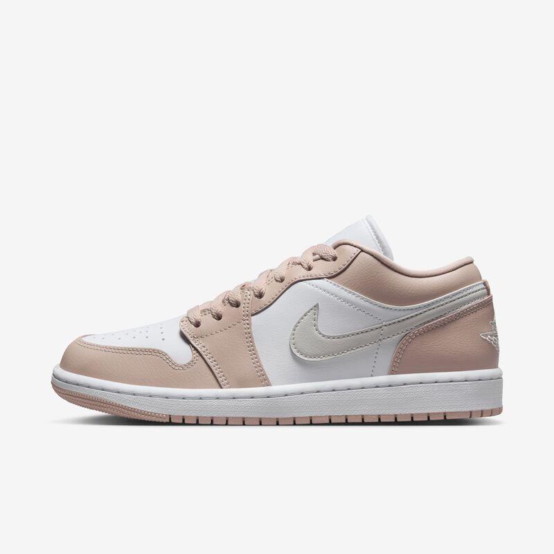Air Jordan 1 Low, Blanco/Beige partícula/Hueso claro, hi-res