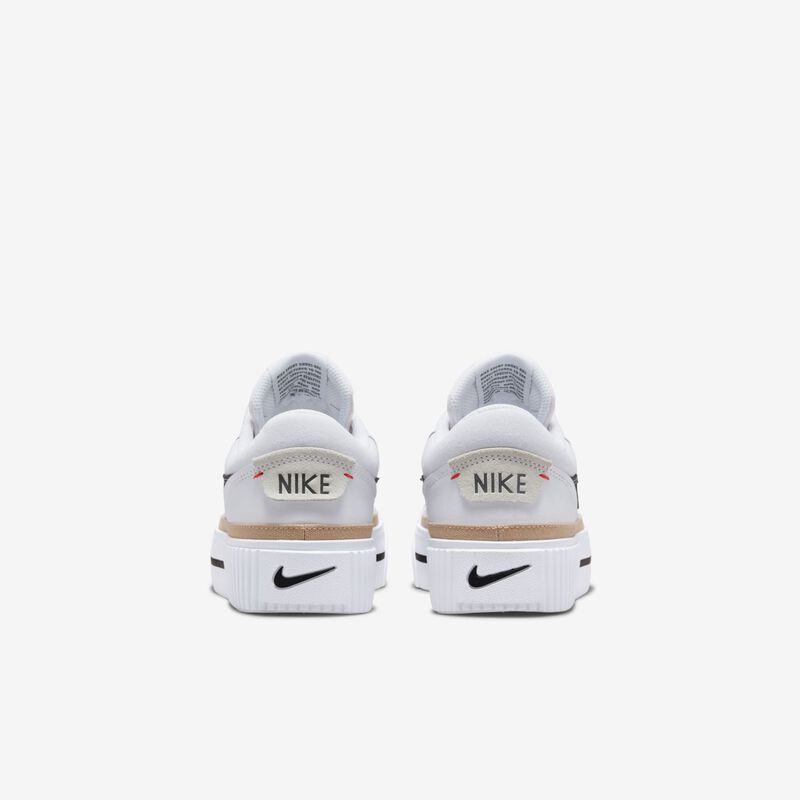 Nike Court Legacy Lift, Blanco/Negro-Cáñamo-Naranja, hi-res